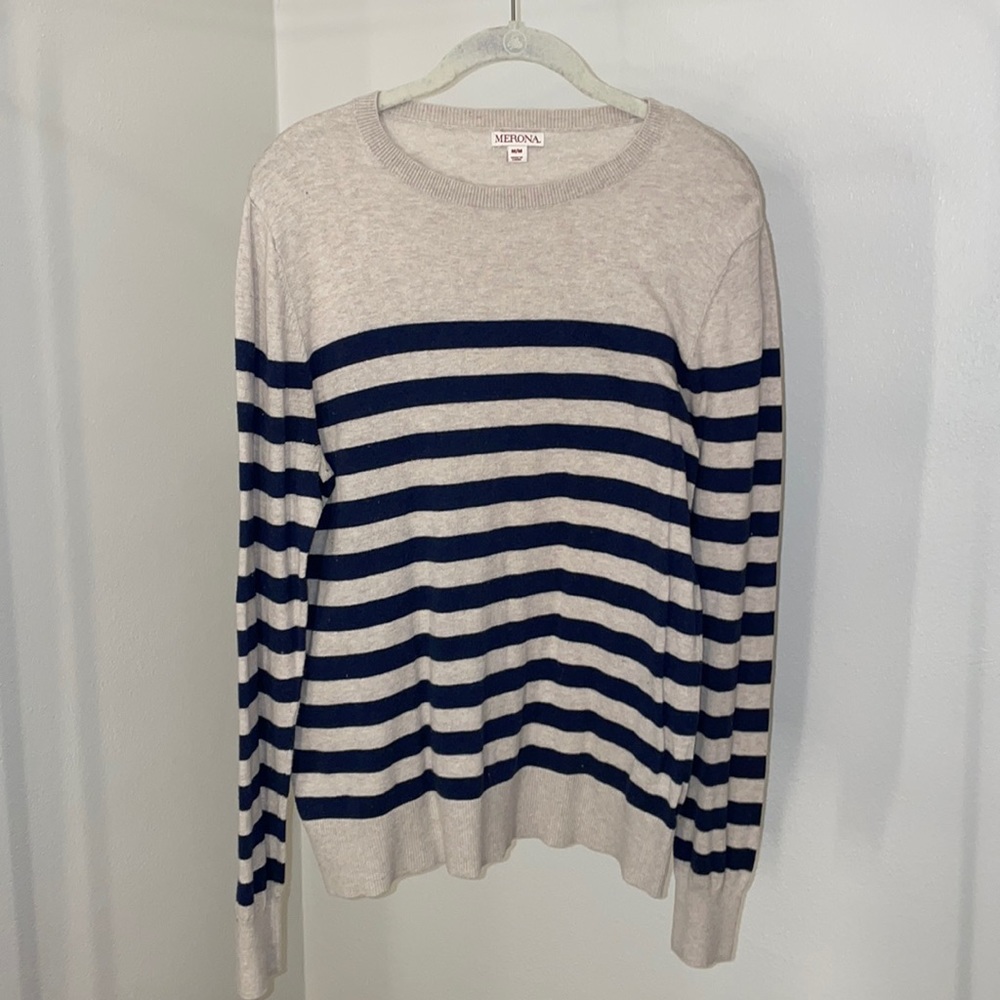 Men’s Merona Striped Sweater Size M